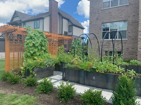 Raised Corten Steel Garden Planters