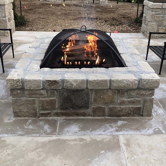 Custom Stainless Steel Fire Pit Screen