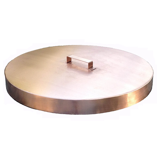 Smooth Copper Fire Pit Lid 